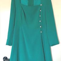 Abito sartoriale in crespo di seta