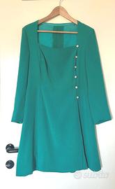 Abito sartoriale in crespo di seta