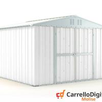 Box struttura lamiera Acciaio 327x307cm bianco