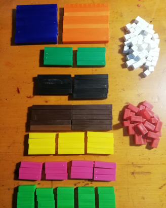 Regoli colorati per bambini