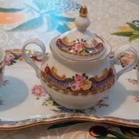 Set caffè Limoges vintage con vassoio