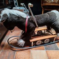 Cavallo a dondolo VINTAGE  (Dondolo + Ruote) 