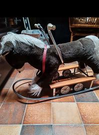 Cavallo a dondolo VINTAGE  (Dondolo + Ruote) 