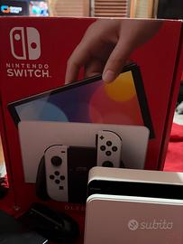 Bundle nintendo switch oled+ mario odissey e sport