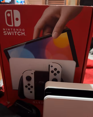 Bundle nintendo switch oled+ mario odissey e sport