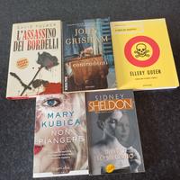Lotto 5 libri genere giallo a solamente
