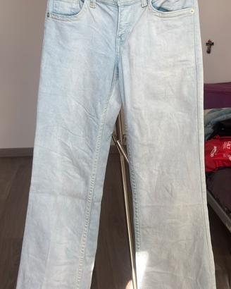 Jeans a vita bassa, azzurro chiaro HM