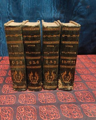 Antichi Libri Storia Delle Crociate Michaud 1831 