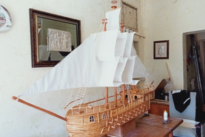 Modello di Galeone in legno