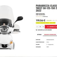 Parabrezza per PEUGEOT Tweet