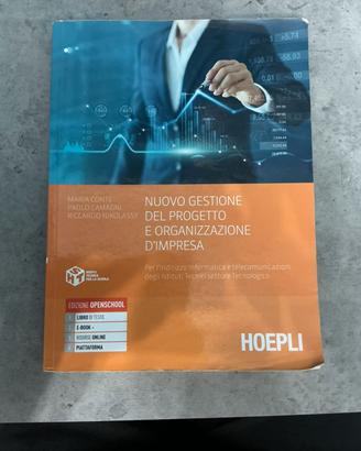 libro scolastico Gestione de progetto e Org.