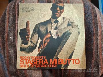 Vinile 45 giri " Stasera mi butto" di Rocky Robert