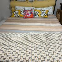 Letto matrimoniale  con contenitore e doghe in leg