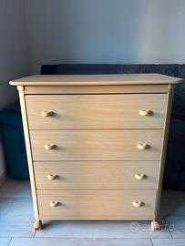 Cassettiera con fasciatoio