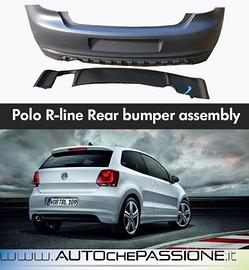 Paraurti posteriore R-line VW Polo 6R 2009>2017