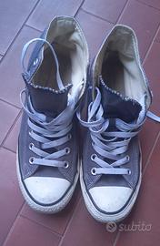 converse all stars alte blue jeans