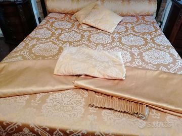 Letto sommier con contenitore e testata LUIGI XIV