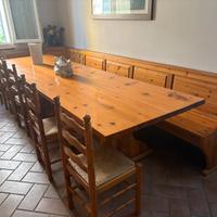 tavolo legno massello 14 posti