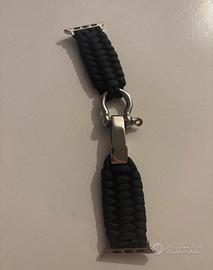 Cinturino in Paracord nero per Apple Watch