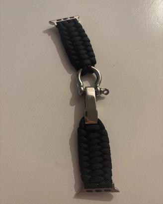 Cinturino in Paracord nero per Apple Watch