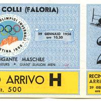 Giochi Olimpici Cortina 1956 - Cimelio Sportivo