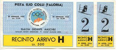 Giochi Olimpici Cortina 1956 - Cimelio Sportivo