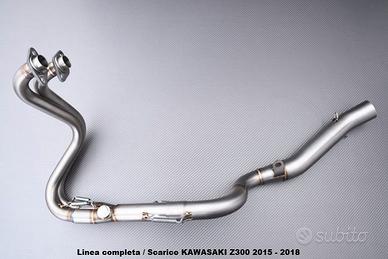 Linea completa / Scarico KAWASAKI Z300 2015 - 2018