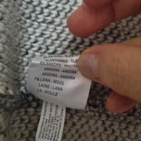 cappotto in maglia di lana