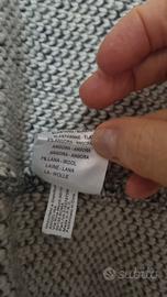 cappotto in maglia di lana