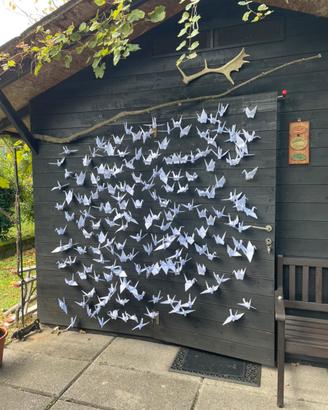 Fondale origami per foto, cerimonia, matrimonio