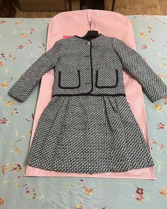 Giacca tweed Kate spade blu anvy e bianca