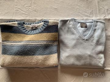 Set 2 maglioni in cotone taglia 5/6 anni