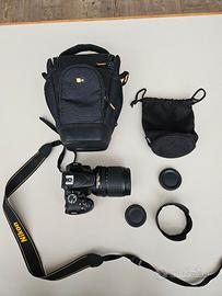 Nikon d3400 con obiettivo Nikon DX AF-S 18-105mm