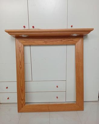 Cornice artigianale per specchio da bagno