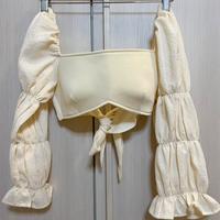 PLT Top Schiena Scoperta Con Lacci Palloncino