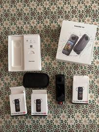INSTA360 X4 + SELFIE STICK + COVER + PROTEZIONI