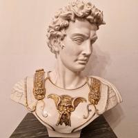 Busto ceramica console romano