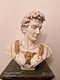 Busto ceramica console romano