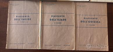 Libri riassunto dell’ Eneide, Iliade e Odissea