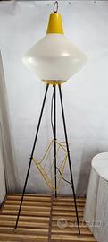 Lampada anni '50,  vintage con paralume in vetro