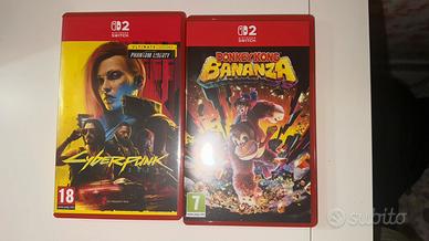 Donkey kong bananza e cyberpunk 2077 switch 2