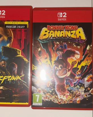 Donkey kong bananza e cyberpunk 2077 switch 2