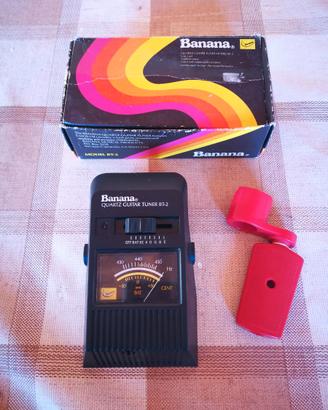 VINTAGE UNICO!! BANANA QUARTZ GUITAR TUNER BT-2