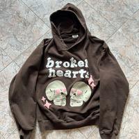 Hoodie Broken Planet Brown