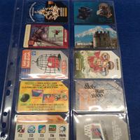 51 fogli trasparenti porta schede telefoniche 