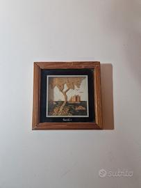 Quadretto Vintage Sicilia - Artigianato in Sughero