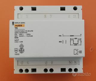 Alimentatore trasformatore Merlin multi 12-24 63va