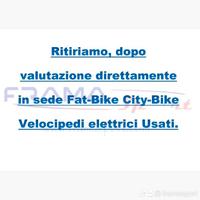 Ritiriamo bici e velocipedi elettrici usati