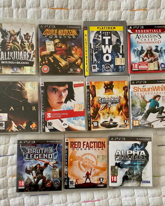 Lotto nr. 11 giochi ps3 come nuovi