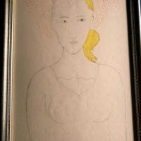 Luca Alinari tecnica mista su carta